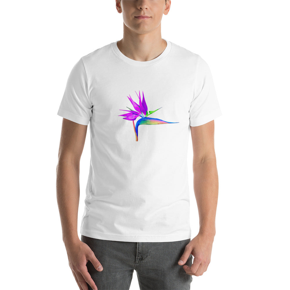 Bird of Paradise Rainbow Short-Sleeve Unisex T-Shirt