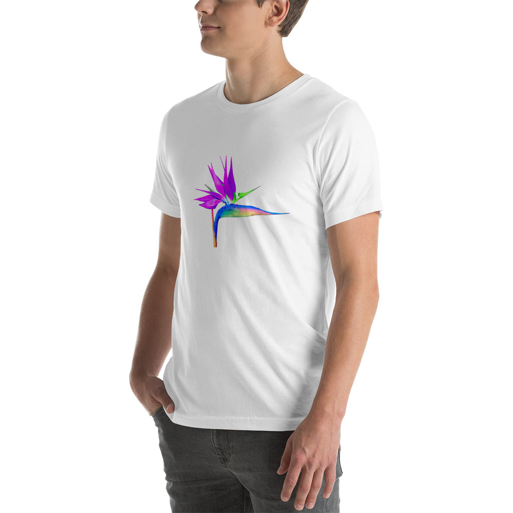 Bird of Paradise Rainbow Short-Sleeve Unisex T-Shirt