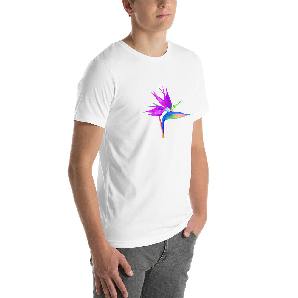 Bird of Paradise Rainbow Short-Sleeve Unisex T-Shirt