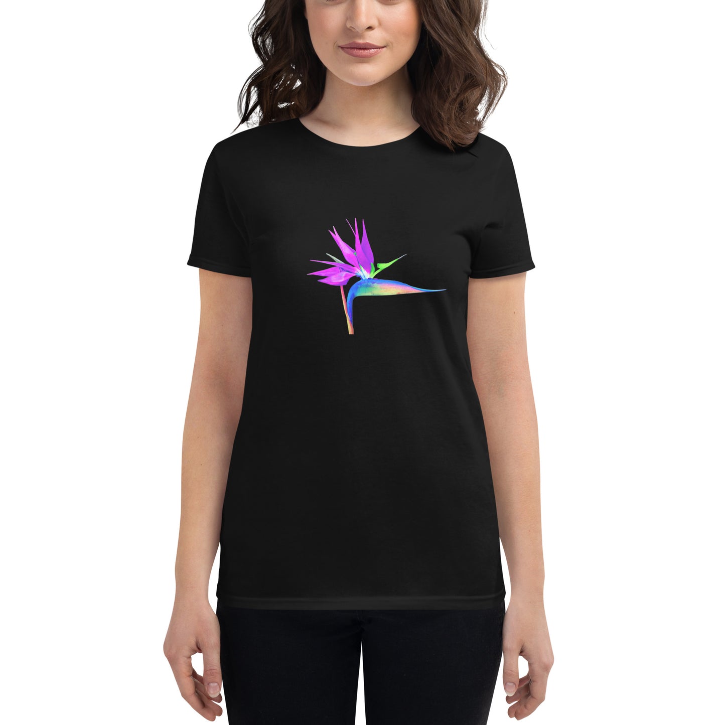 Bird of Paradise Pink Lady Women's short sleeve t-shirt