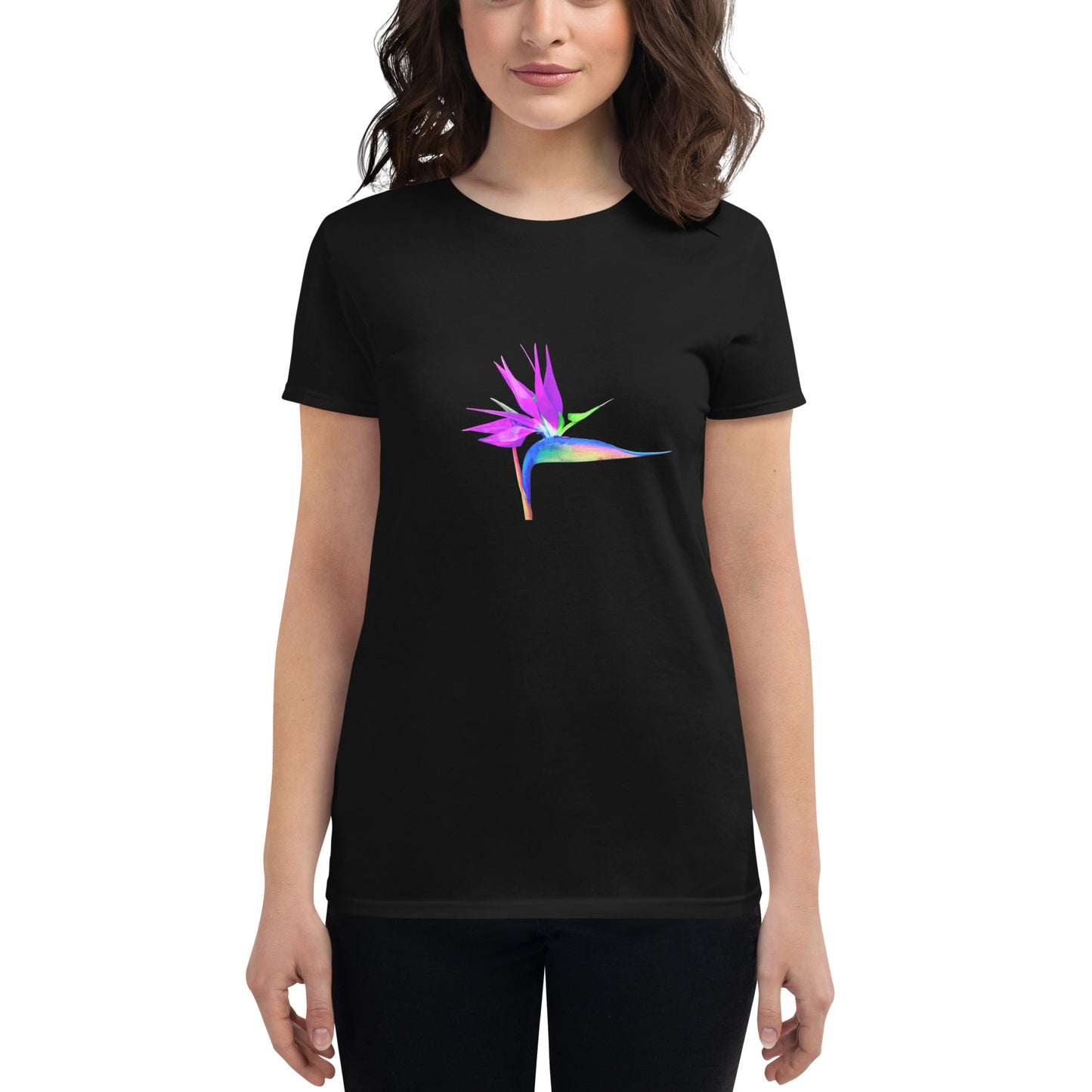 Bird of Paradise Pink Lady Women's short sleeve t-shirt