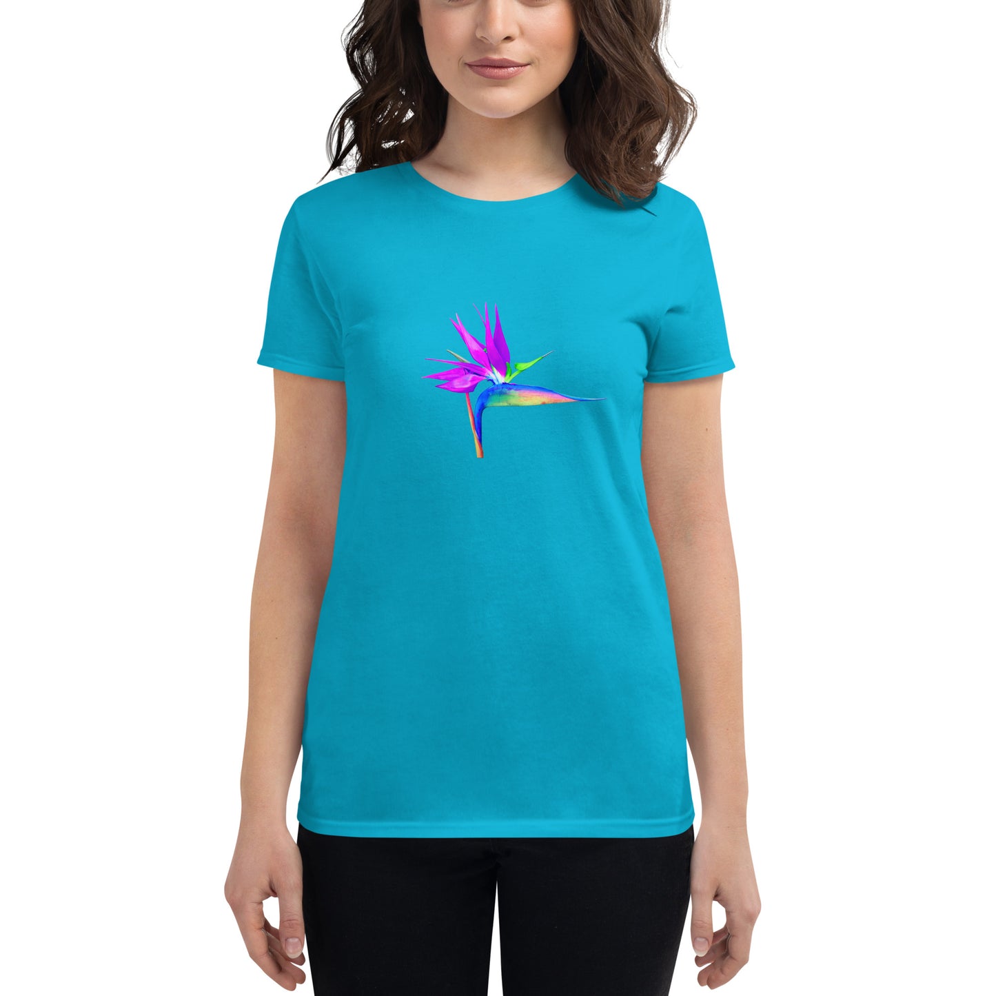 Bird of Paradise Pink Lady Women's short sleeve t-shirt