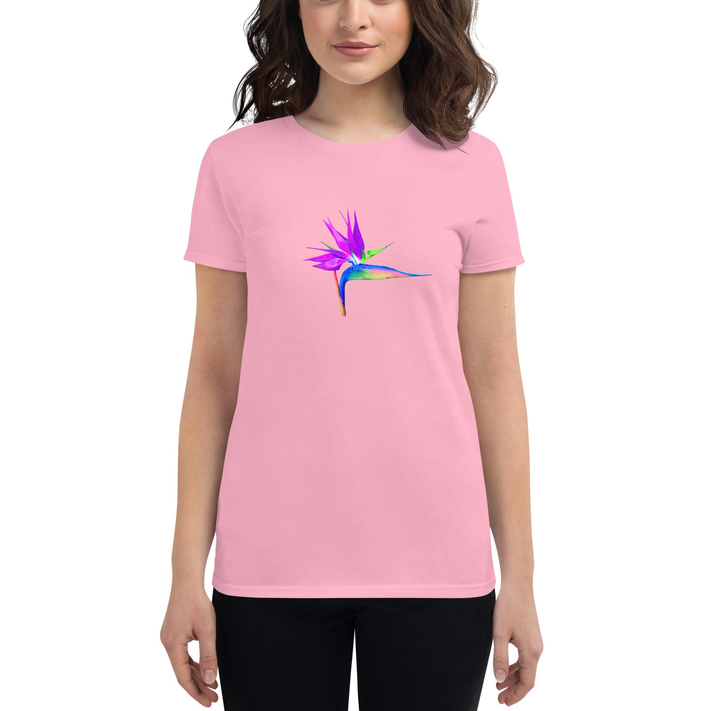 Bird of Paradise Pink Lady Women's short sleeve t-shirt