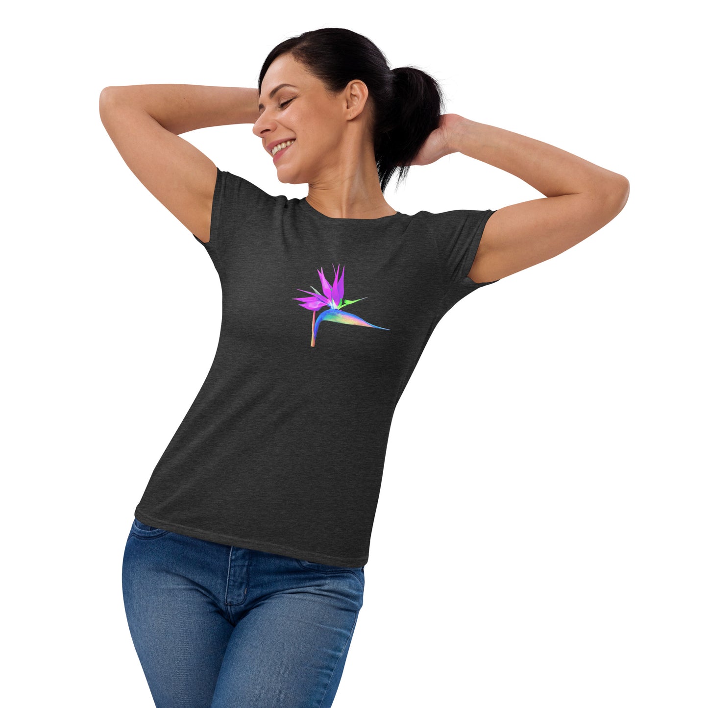 Bird of Paradise Pink Lady Women's short sleeve t-shirt