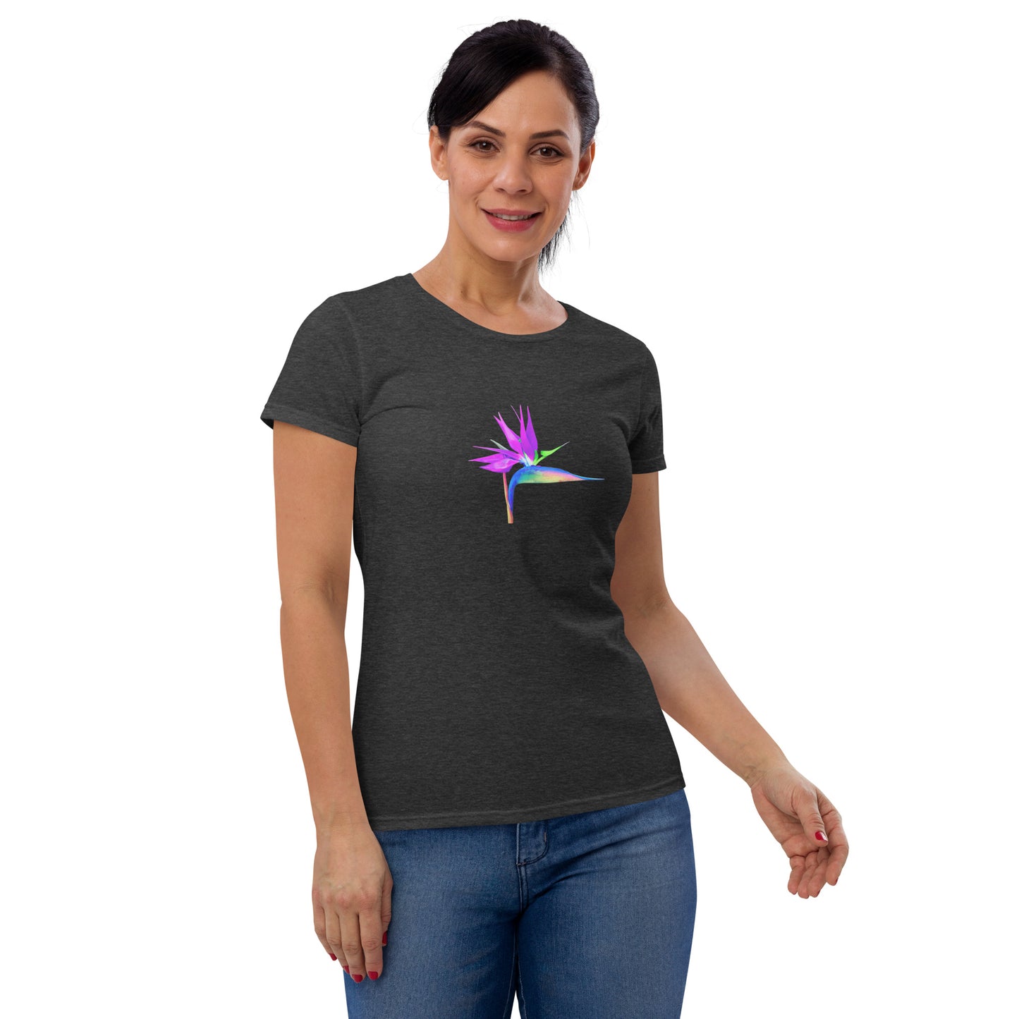 Bird of Paradise Pink Lady Women's short sleeve t-shirt