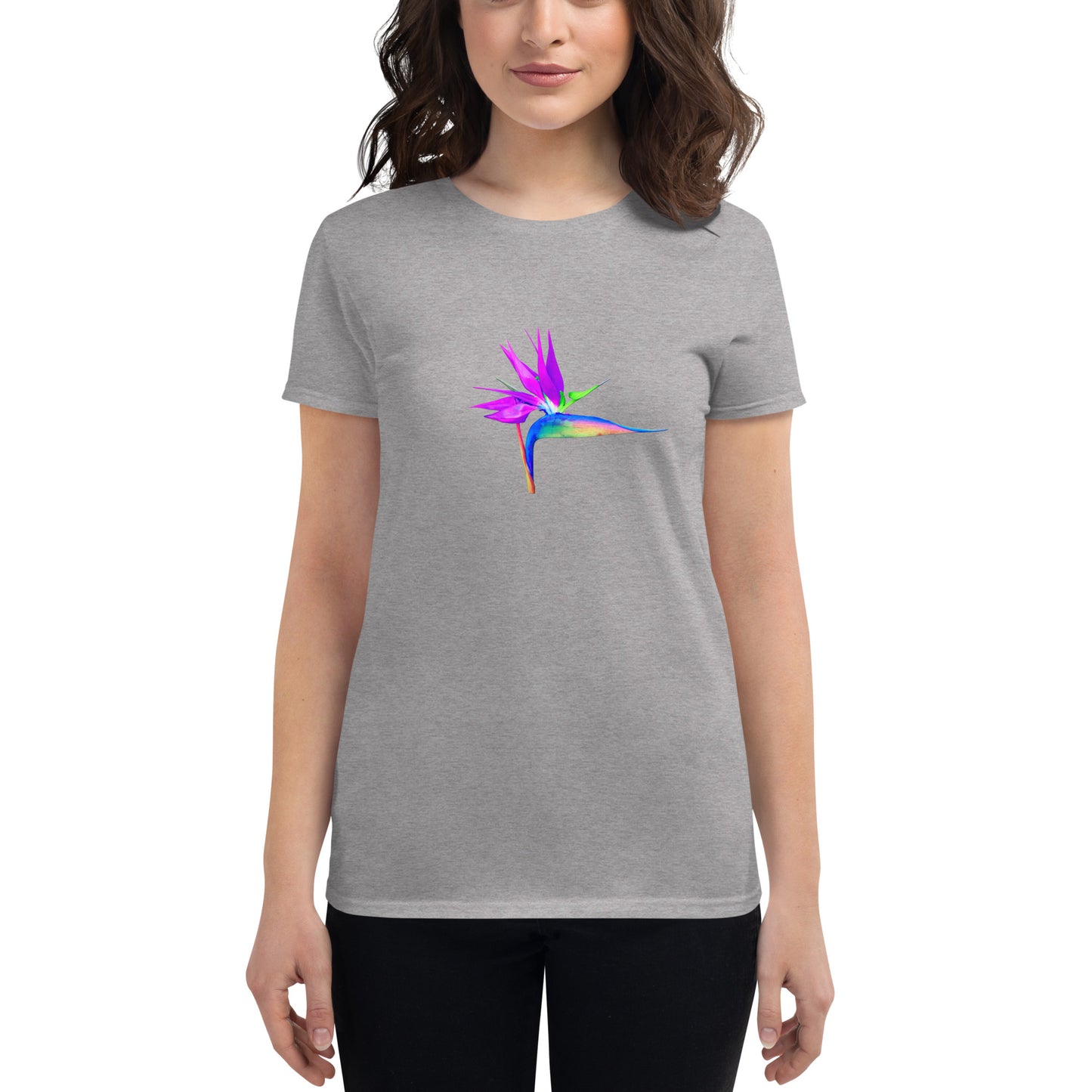 Bird of Paradise Pink Lady Women's short sleeve t-shirt