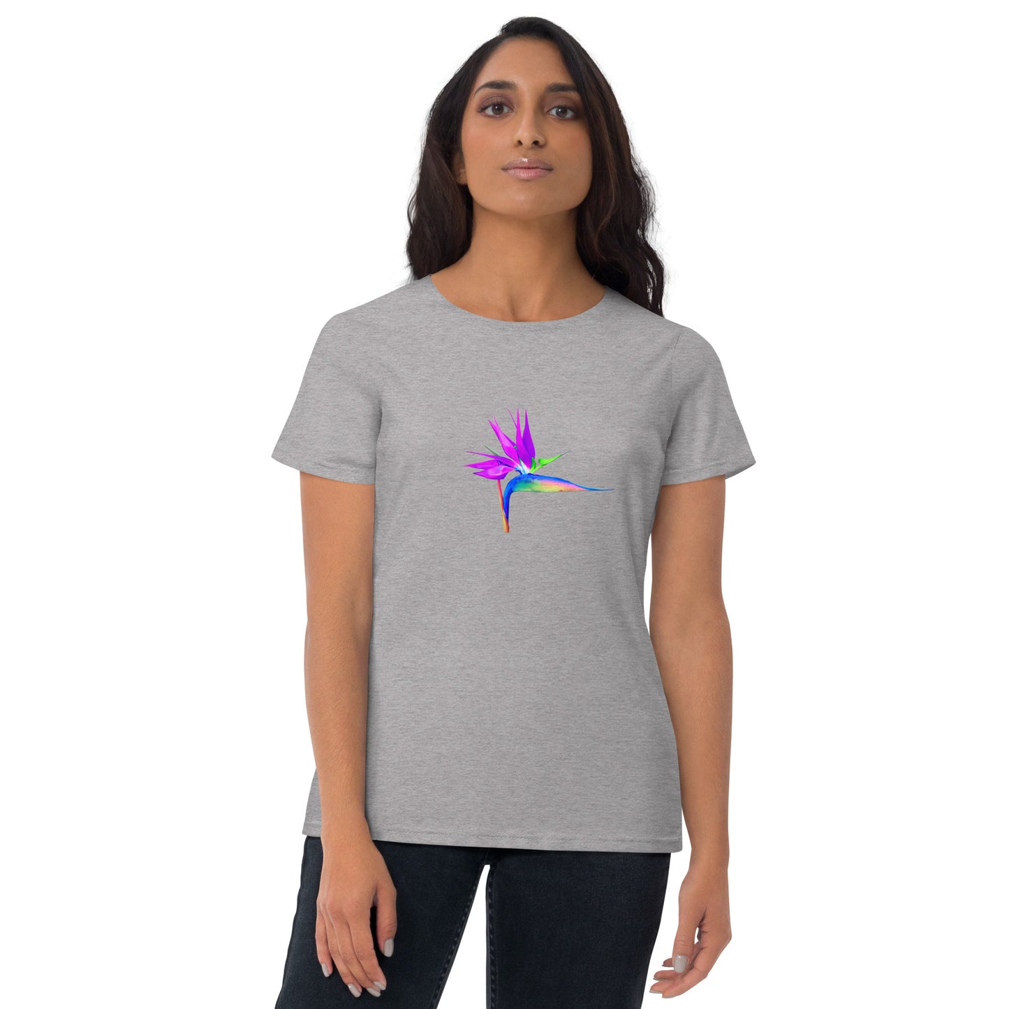 Bird of Paradise Pink Lady Women's short sleeve t-shirt