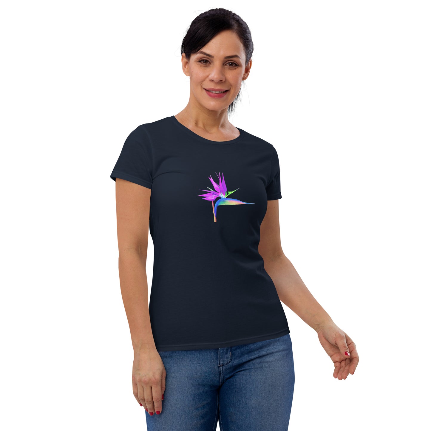 Bird of Paradise Pink Lady Women's short sleeve t-shirt