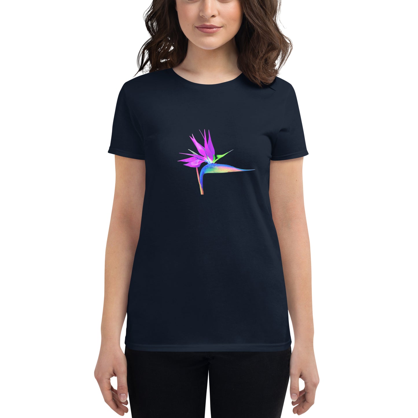 Bird of Paradise Pink Lady Women's short sleeve t-shirt