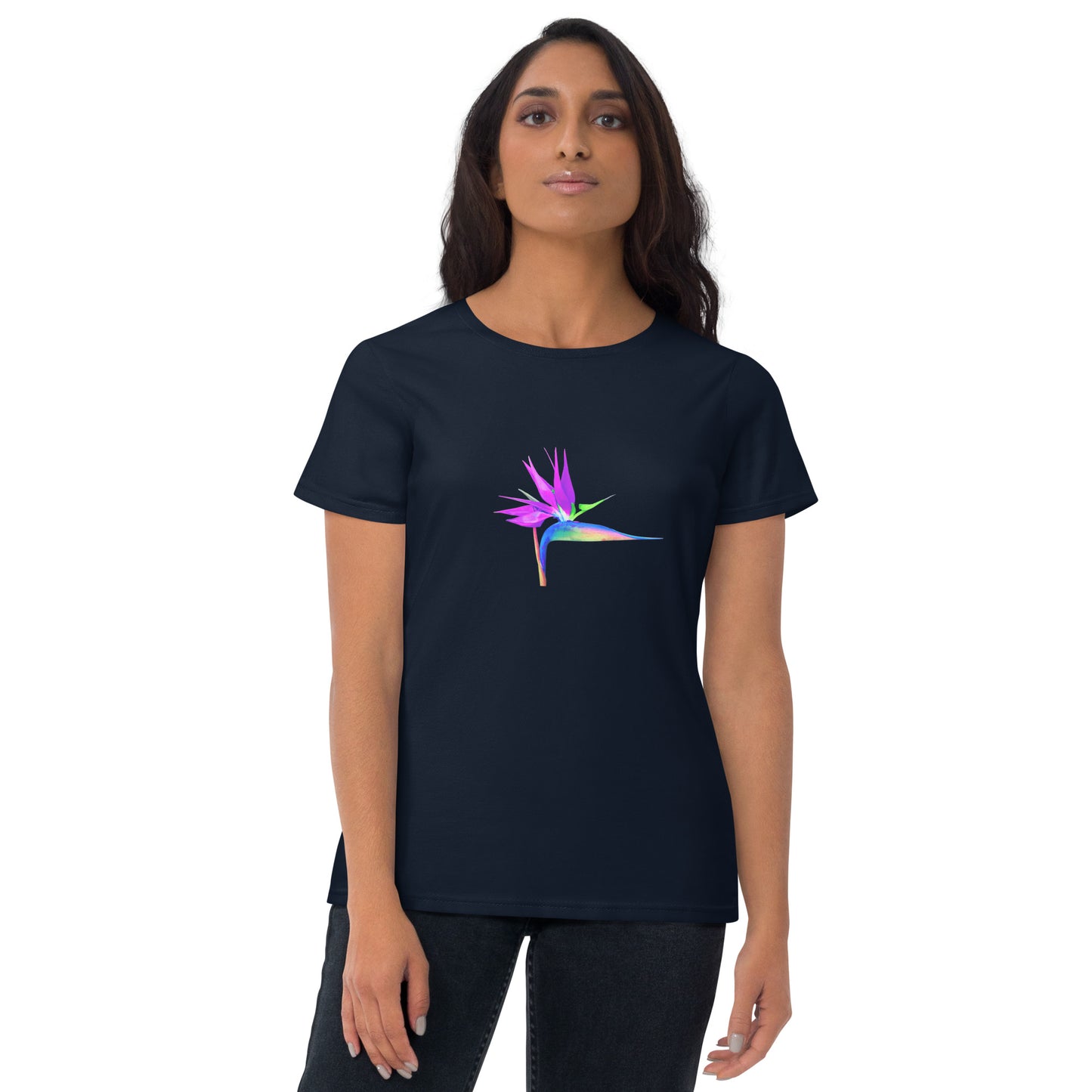 Bird of Paradise Pink Lady Women's short sleeve t-shirt