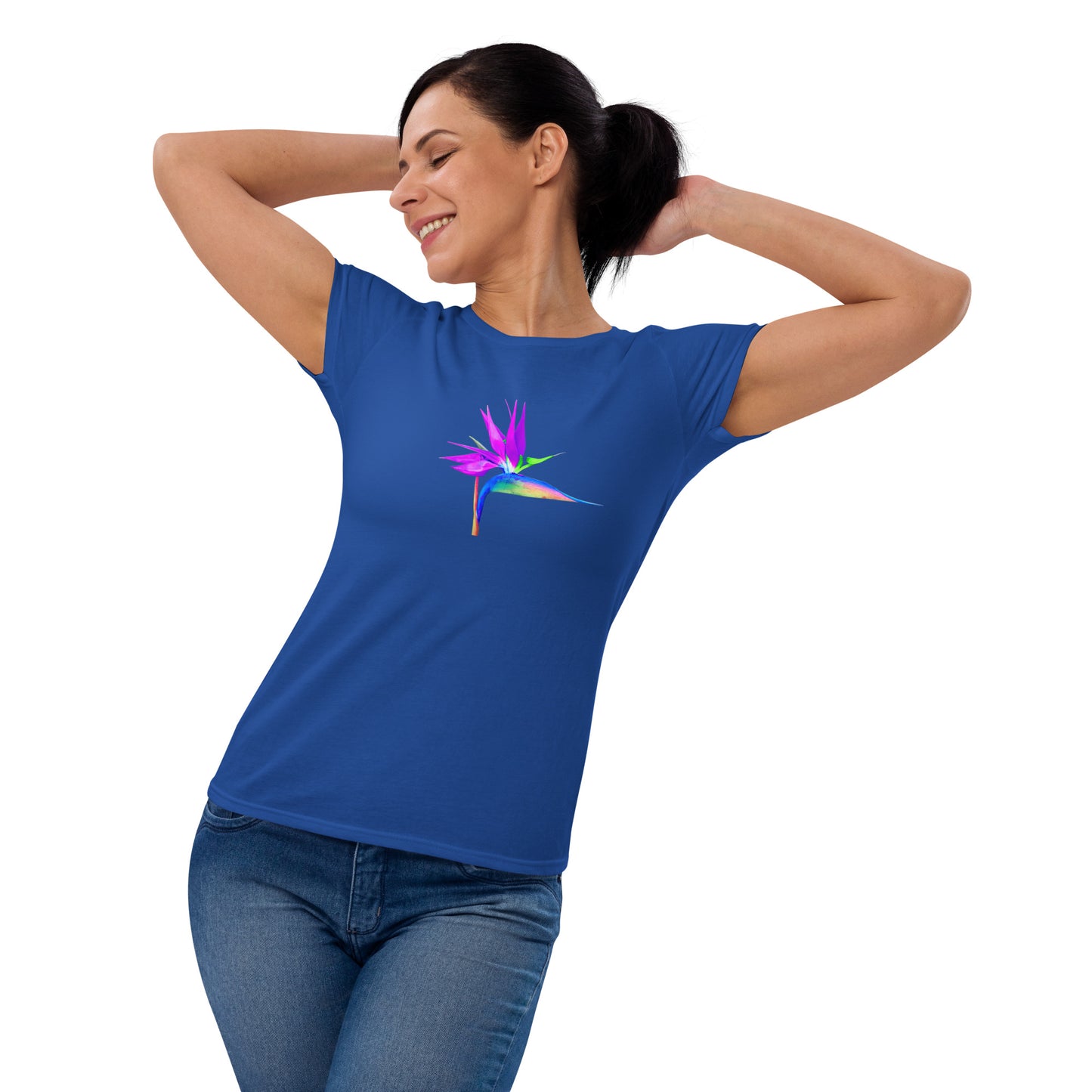 Bird of Paradise Pink Lady Women's short sleeve t-shirt