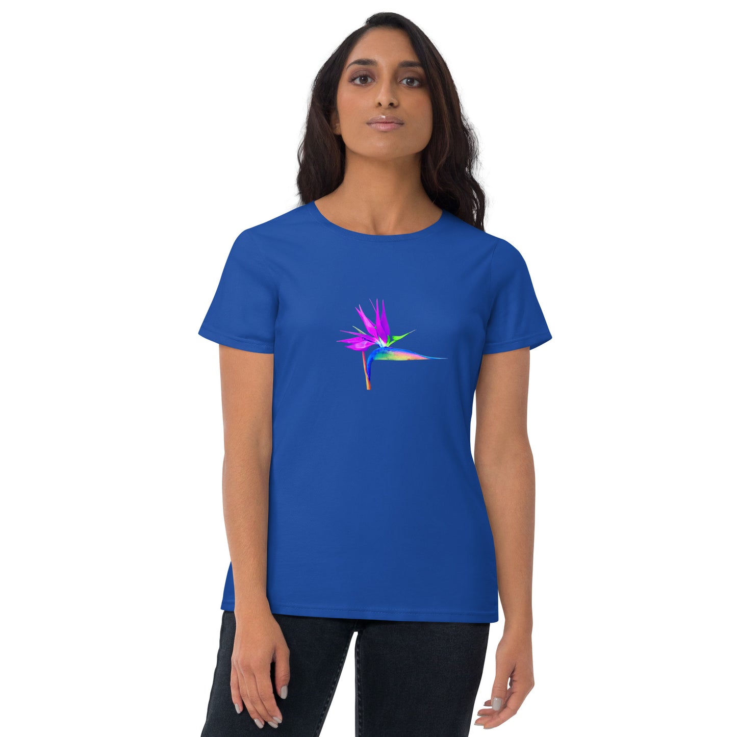 Bird of Paradise Pink Lady Women's short sleeve t-shirt