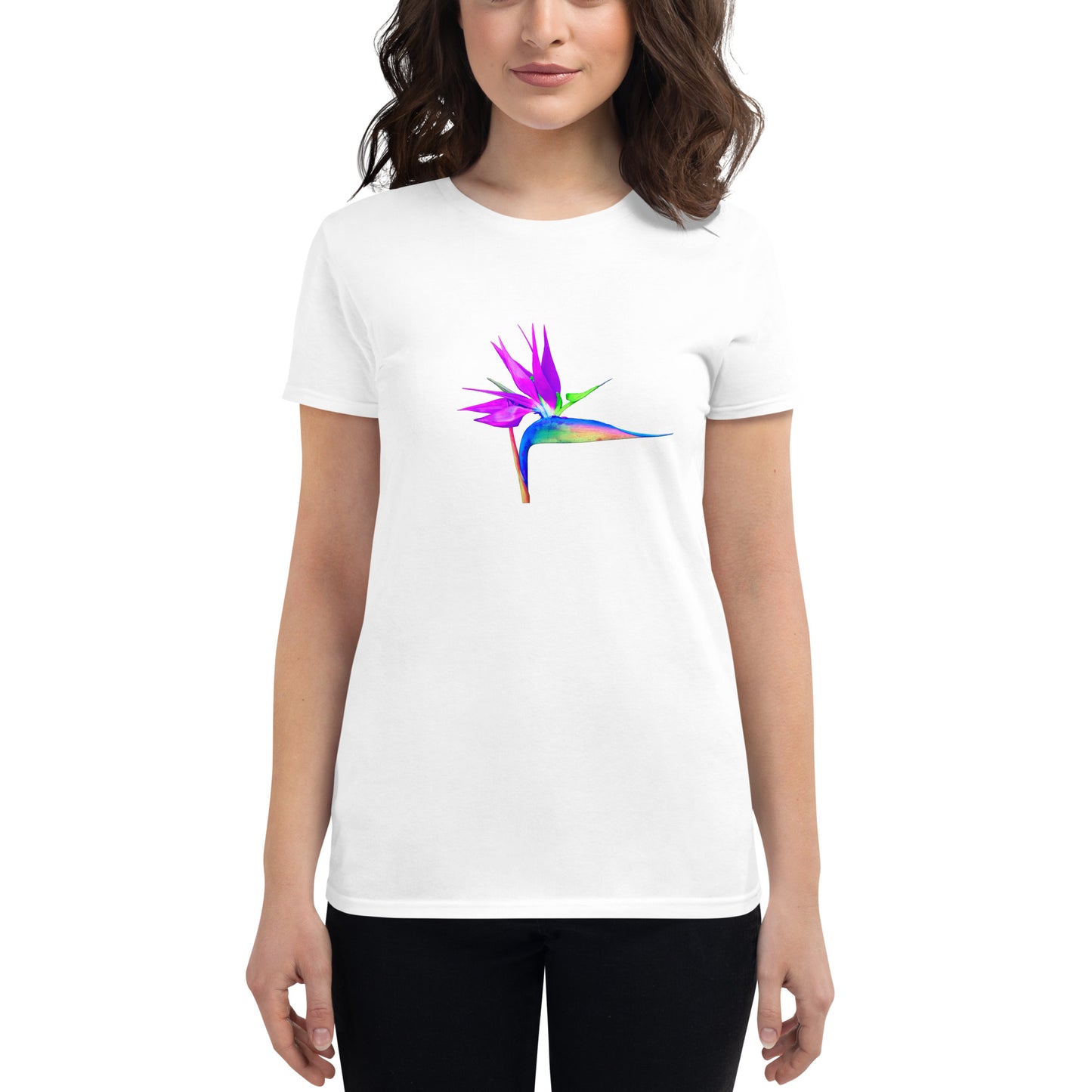 Bird of Paradise Pink Lady Women's short sleeve t-shirt