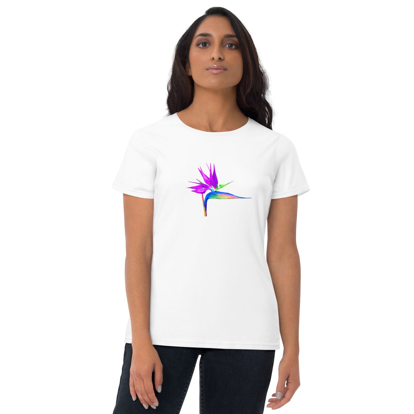 Bird of Paradise Pink Lady Women's short sleeve t-shirt