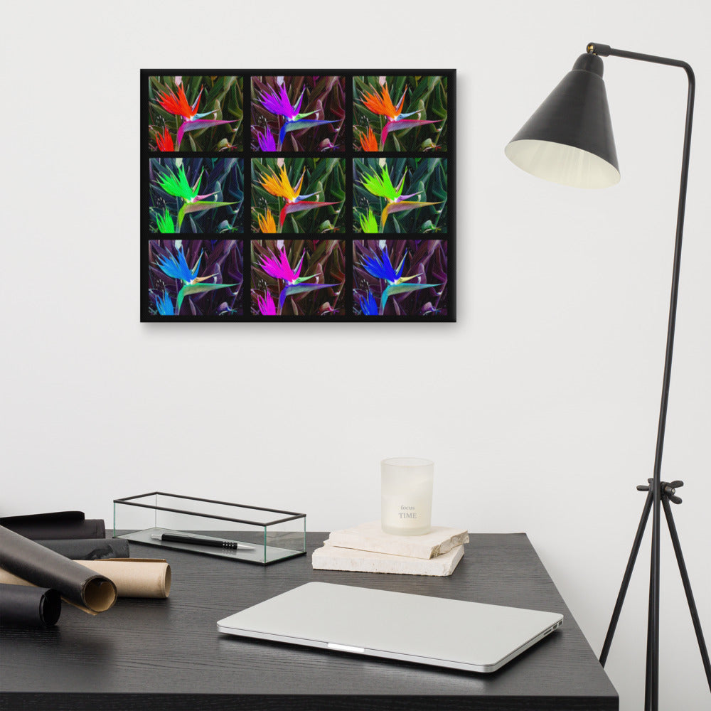 Bird of Paradise Collage Canvas Print