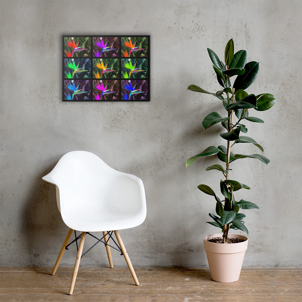 Bird of Paradise Collage Canvas Print