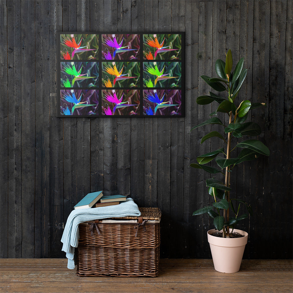 Bird of Paradise Collage Canvas Print