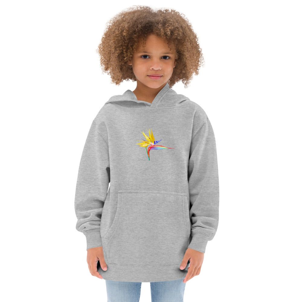 Bird of Paradise Original Colors Kids fleece hoodie