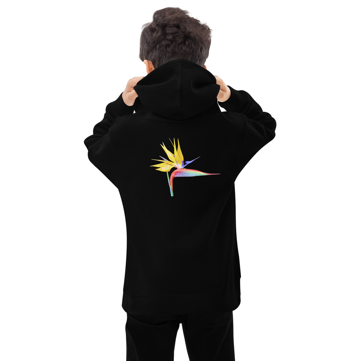 Bird of Paradise Original Colors Kids fleece hoodie