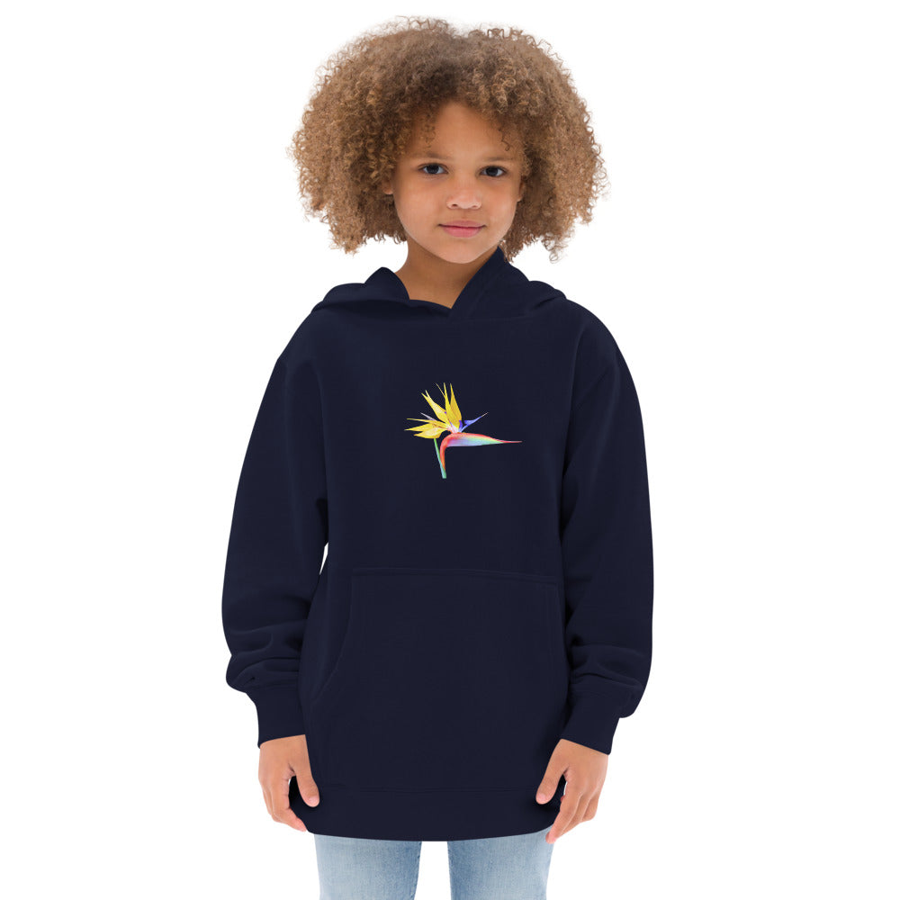 Bird of Paradise Original Colors Kids fleece hoodie