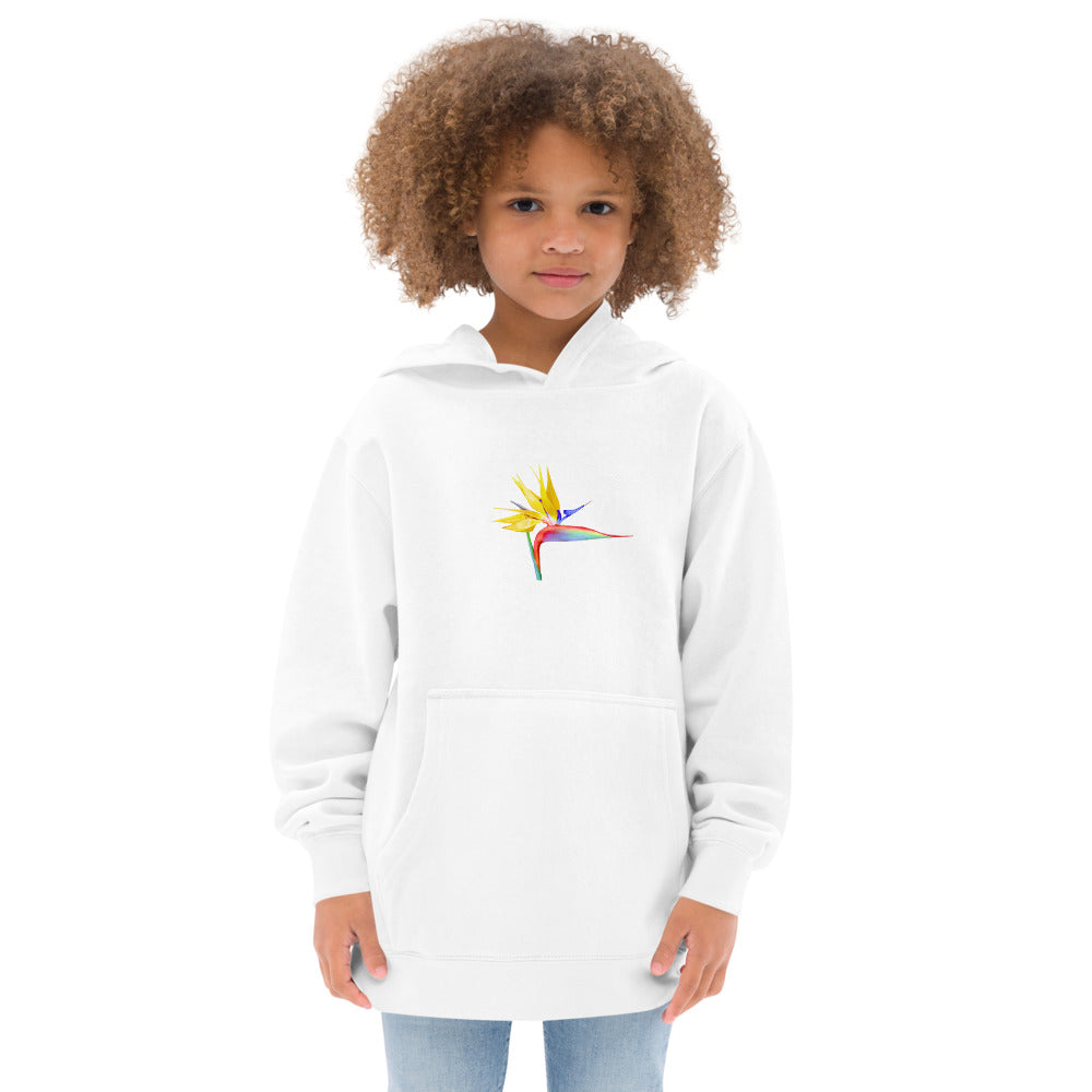 Bird of Paradise Original Colors Kids fleece hoodie