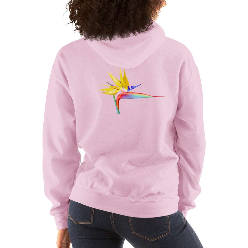 Bird of Paradise Original Colors Unisex Hoodie Gildan