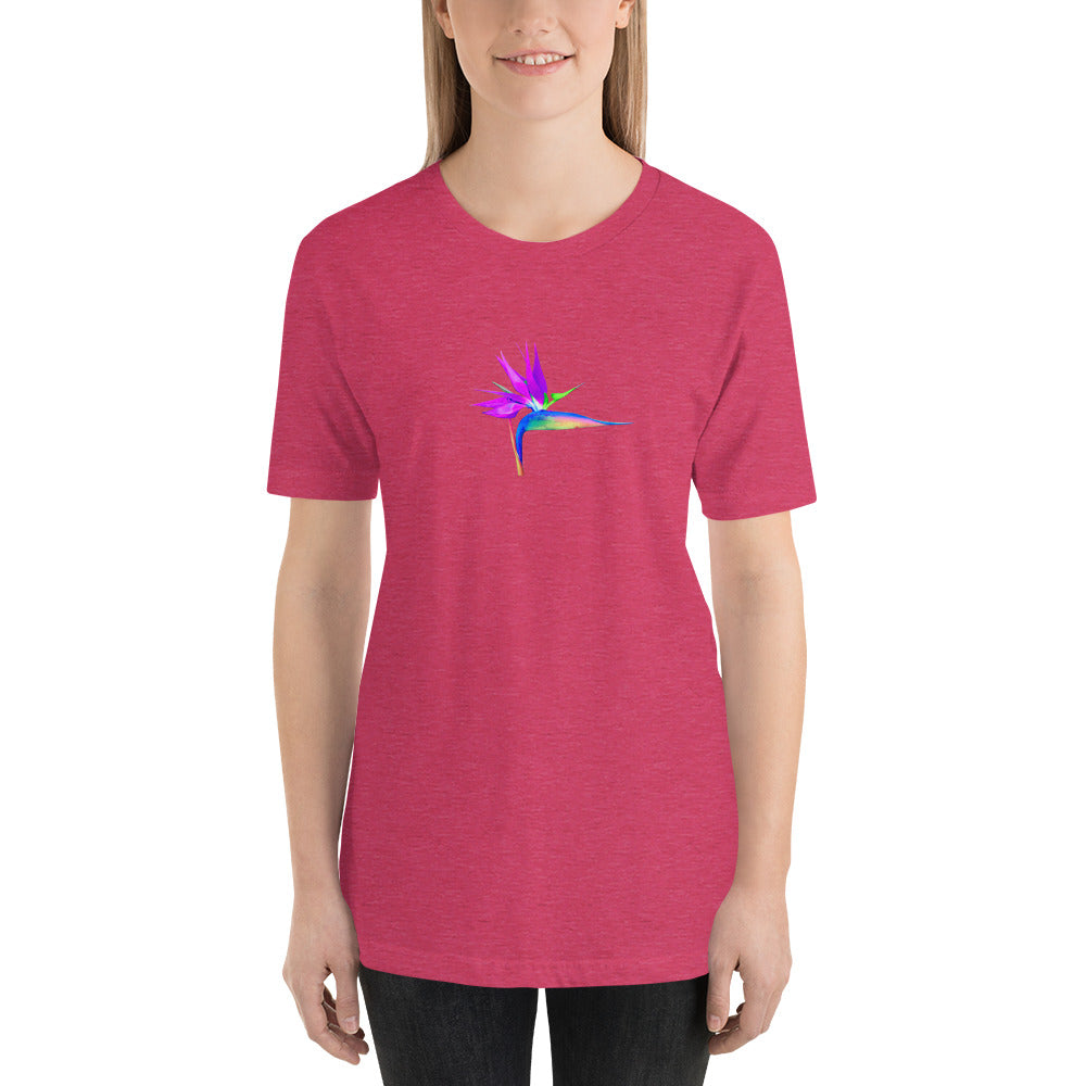 Bird of Paradise Rainbow Short-Sleeve Unisex T-Shirt