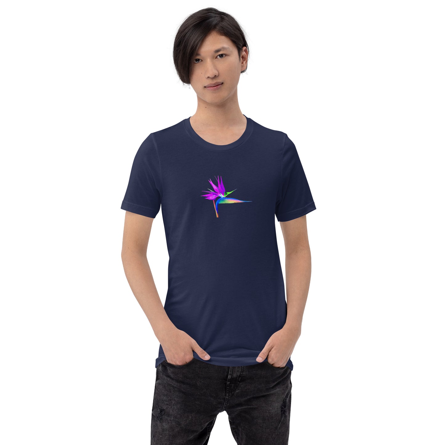 Bird of Paradise Rainbow Short-Sleeve Unisex T-Shirt