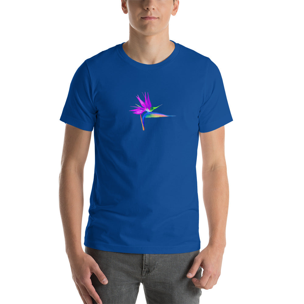 Bird of Paradise Rainbow Short-Sleeve Unisex T-Shirt