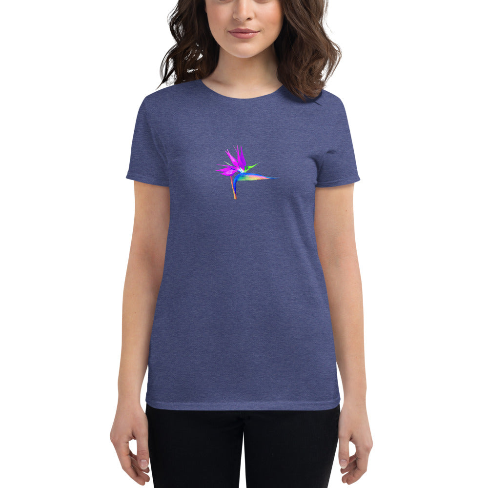 Bird of Paradise Pink Lady Women's short sleeve t-shirt